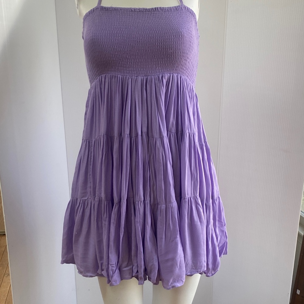 Free People Purple Tiered Dress